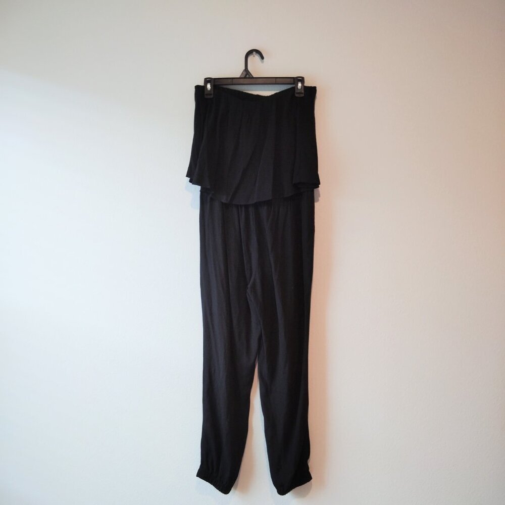 White House Black Market Black Strapless Jumpsuit - Picture 3 of 5